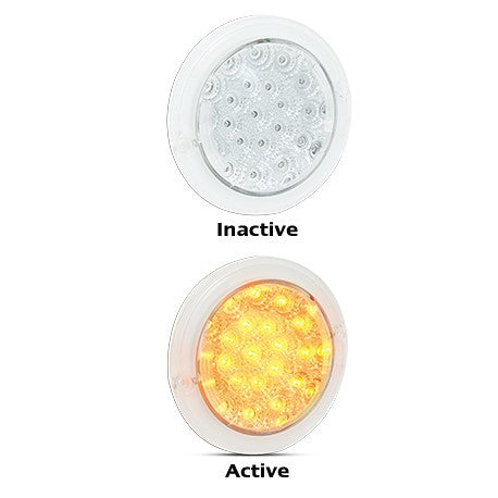 LED Autolamps 102AC 12V Clear Round Indicator Light ADR Approved IP67 (NEW)