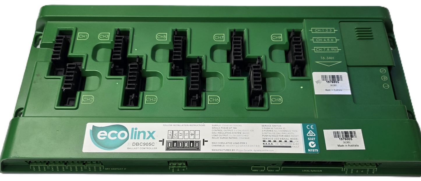 Philips DBC905C Dynalite Ecolinx 9-Channel Ballast Controller (Pre-owned)