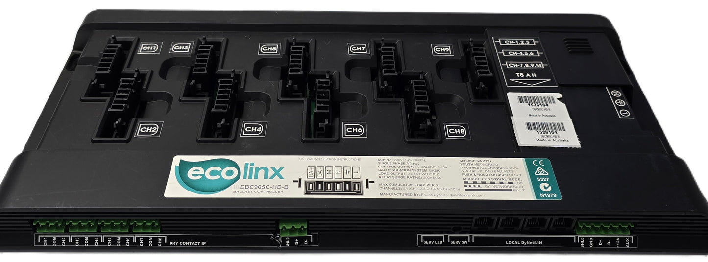 Philips DBC905C-HD-B Dynalite Ecolinx 9-Channel Ballast Controller (Pre-owned)