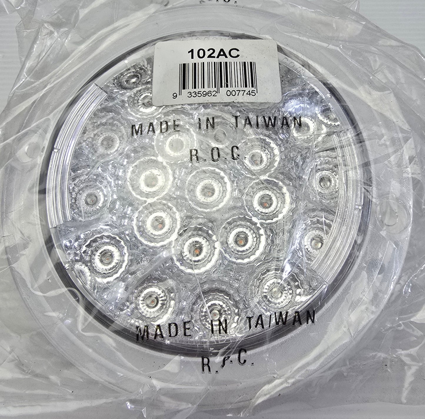 LED Autolamps 102AC 12V Clear Round Indicator Light ADR Approved IP67 (NEW)