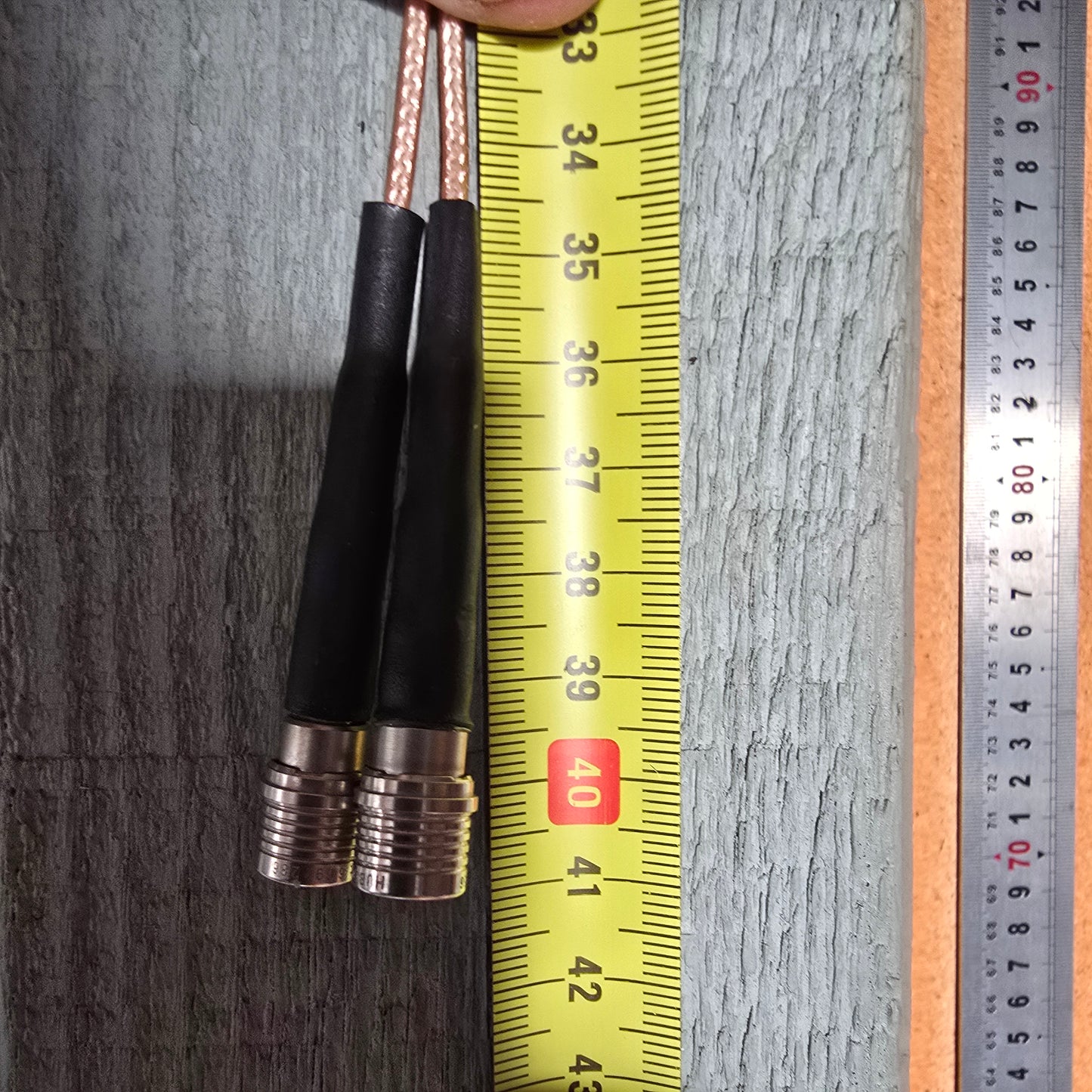 Huber+Suhner 141430001902 RF Coaxial Patch Cable Twin QMA Jumper (NEW)