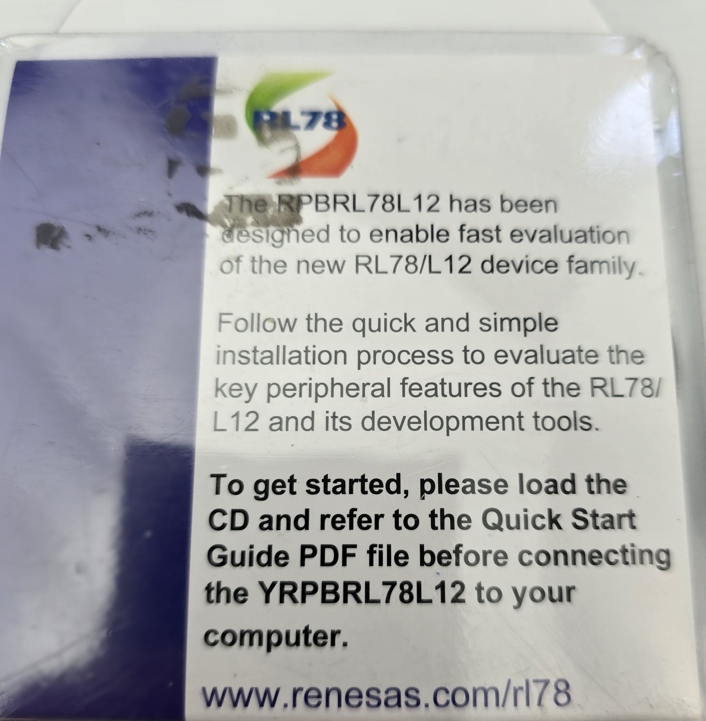 Renesas YRPBRL78L12 Evaluation Board RL78/L12 MCU Promotional Kit (NEW)