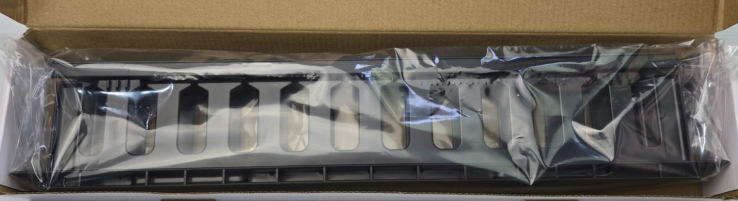 4Cabling 002.008.0002 1RU 19" Cable Management Rail – 12 Slot, 9cm Depth (NEW)