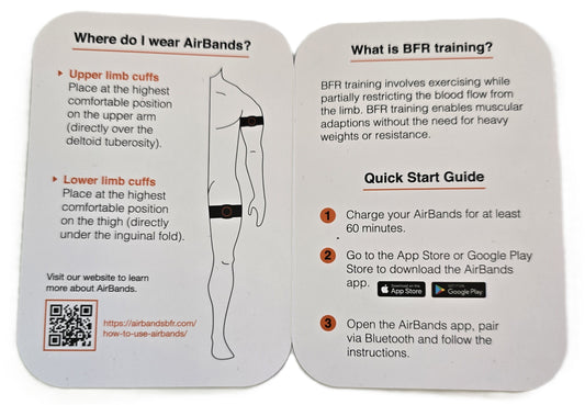 AirBands X-Large Wireless BFR Cuffs Version 2.0 for Legs (NEW)