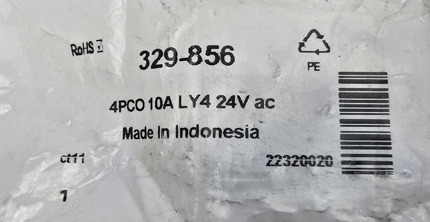 OMRON LY4 24VAC 4PCO Plug-In Power Relay 10A 329-856 (NEW Sealed)