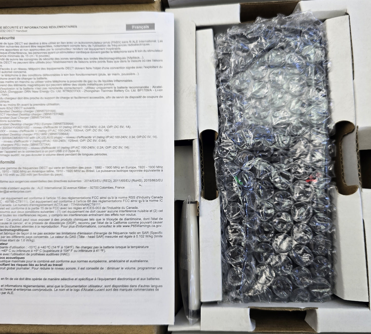 Alcatel-Lucent 8232 DECT Wireless Handset Enterprise VoIP Phone (NEW In Box)