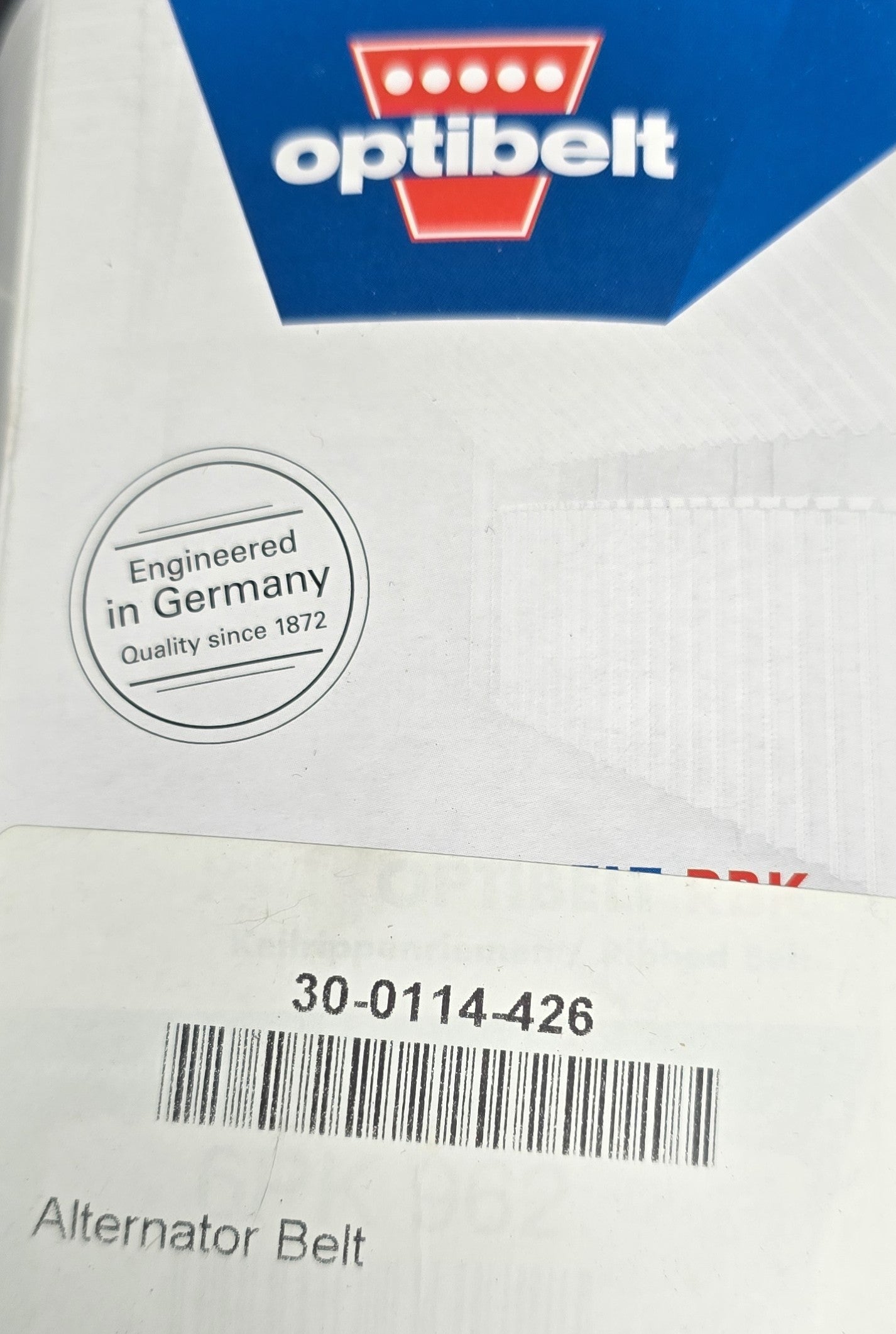 Optibelt 6PK962 Alternator Belt OXE 30-0114-426 (NEW)