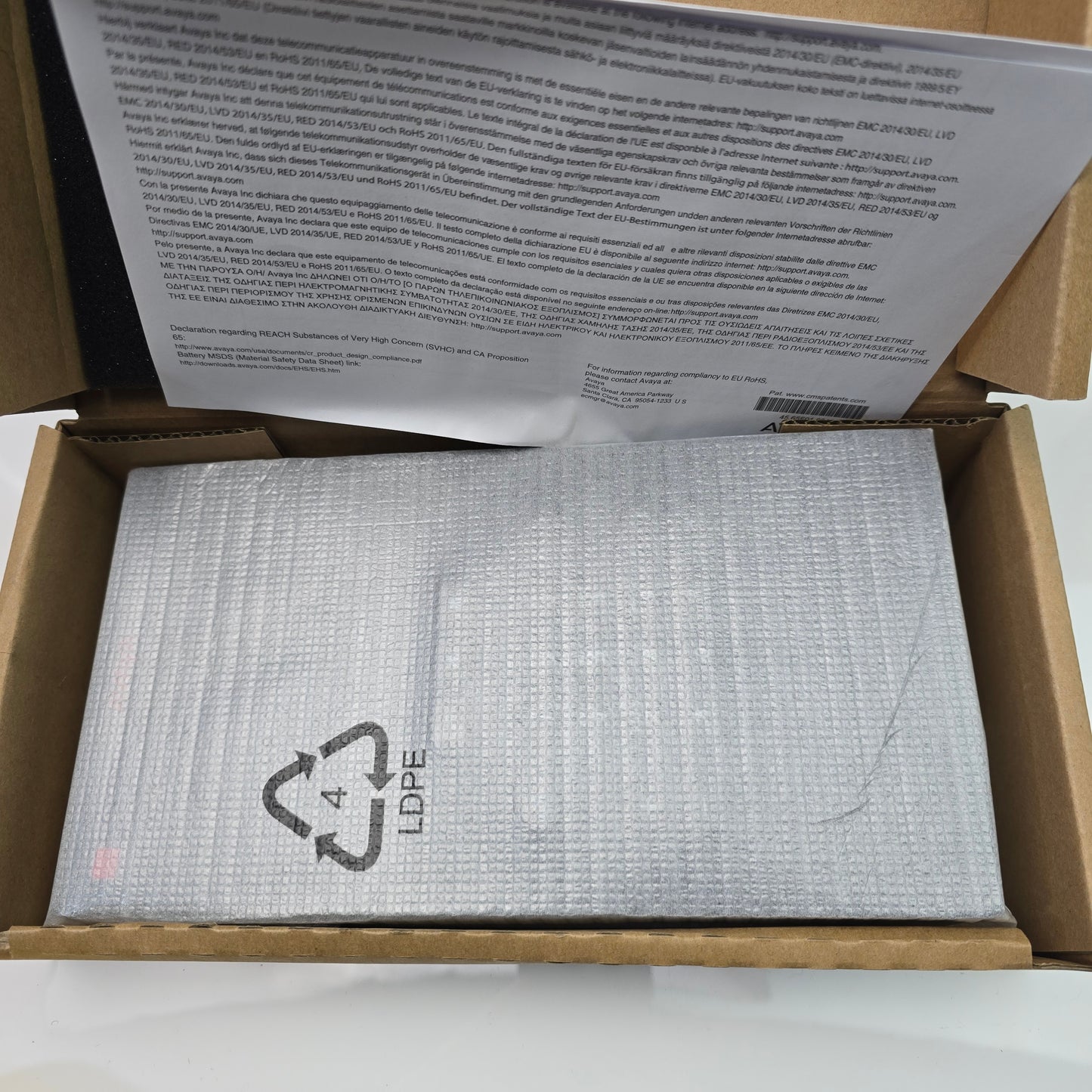 Avaya K155D01A-1015 700513907 Vantage Android Touchscreen IP Phone (NEW Sealed)