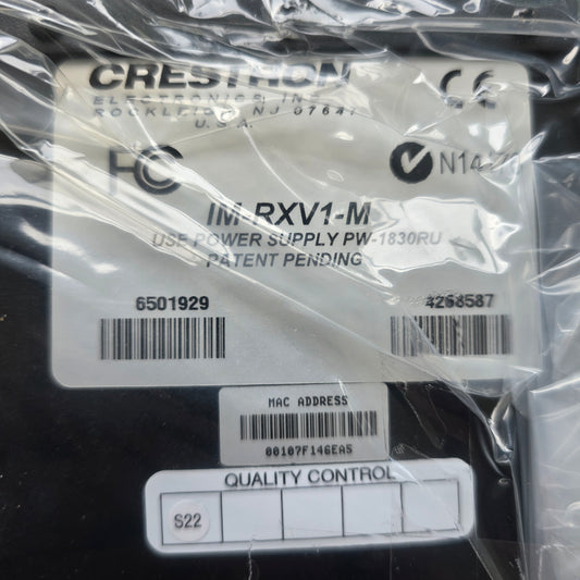 Crestron IM-RXV1-M 6501929 iMedia Receiver RGB Video Audio CAT5 (New Opened)