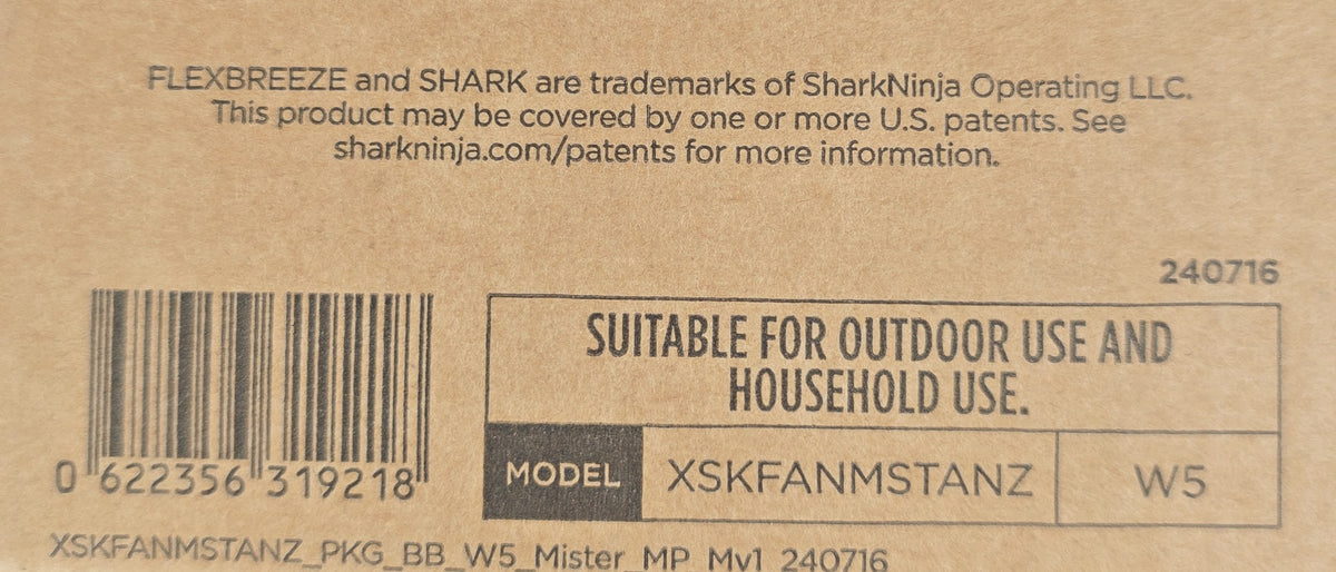 Shark XSKFANMSTANZ FlexBreeze Misting Attachment Accessory for Fans (New Sealed)