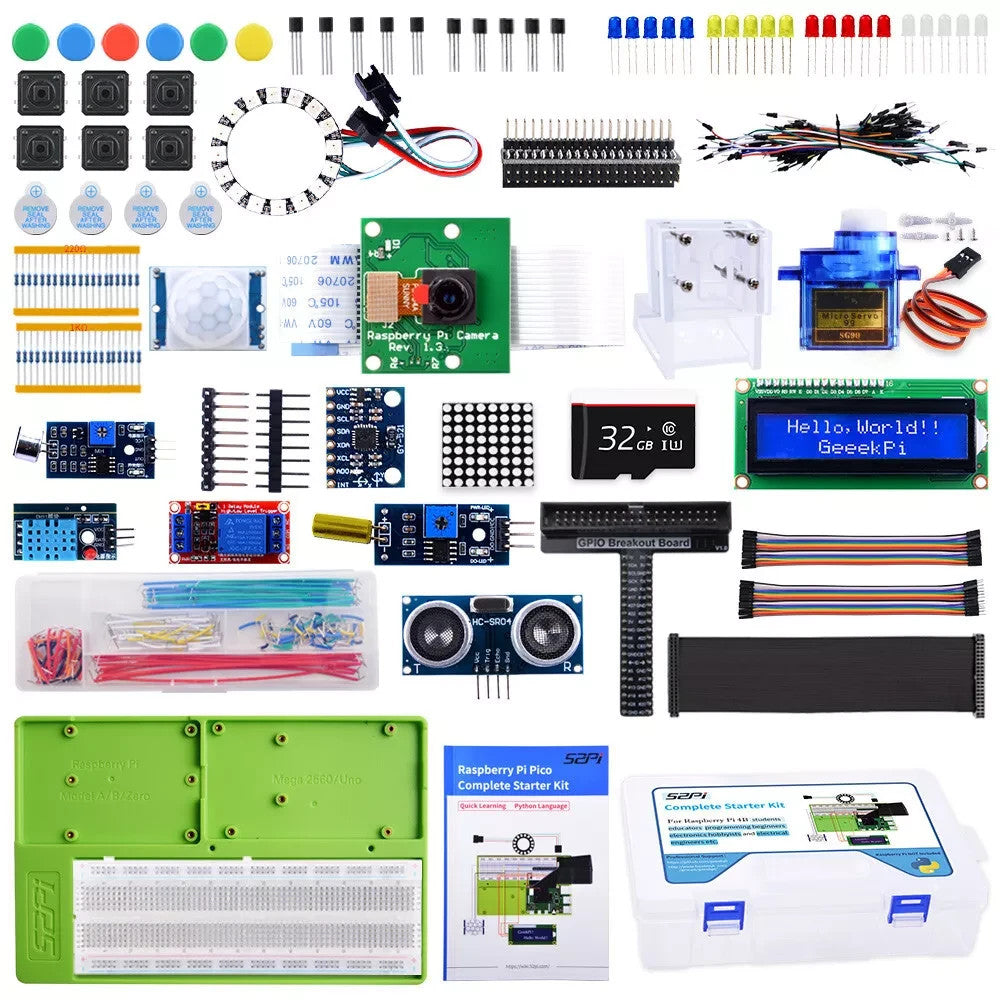 52Pi KR-0024 Raspberry Pi Complete Starter Kit DIY Electronics (NEW In Box)