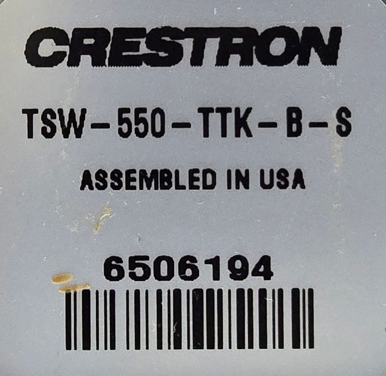 CRESTRON TSW-550-B-S 5” Touch Screen Black Smooth & Tabletop Kit (PreOwned)