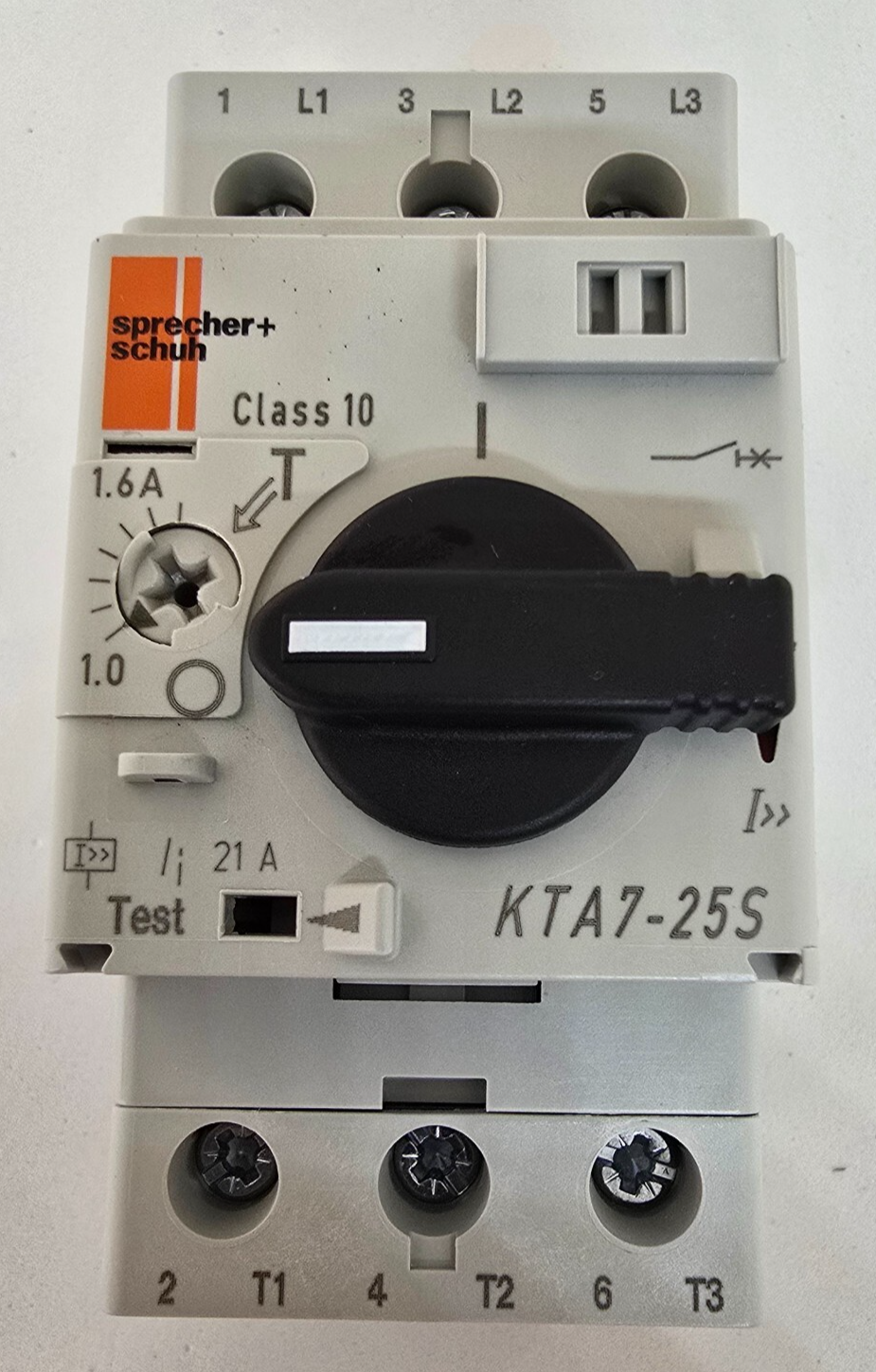 Sprecher+Schuh KTA7-25S-1.6A KT7 Motor Protection Circuit Breaker 1-1.6A (NEW)