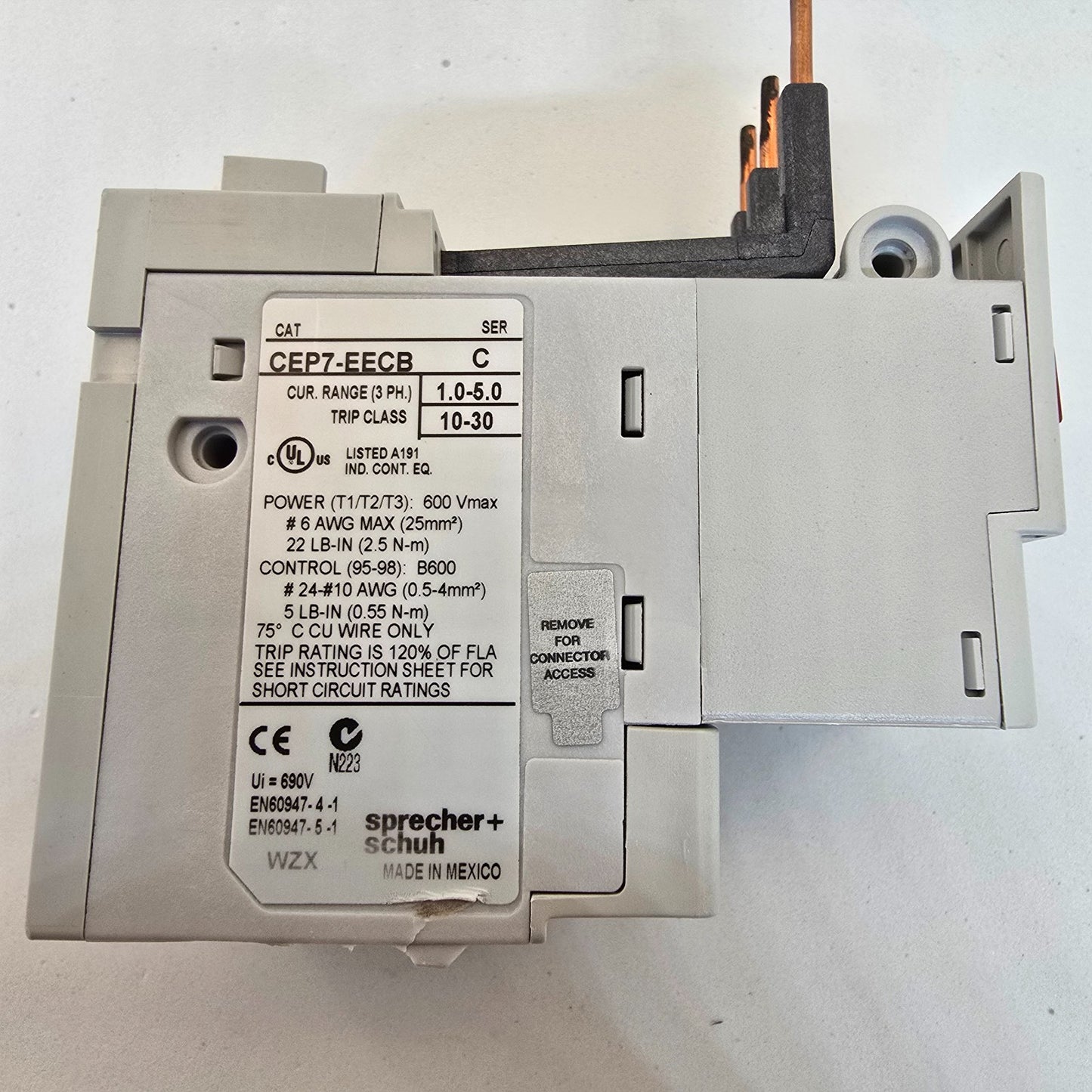 Sprecher+Schuh CEP7-EECB SER.B RELAY 600V