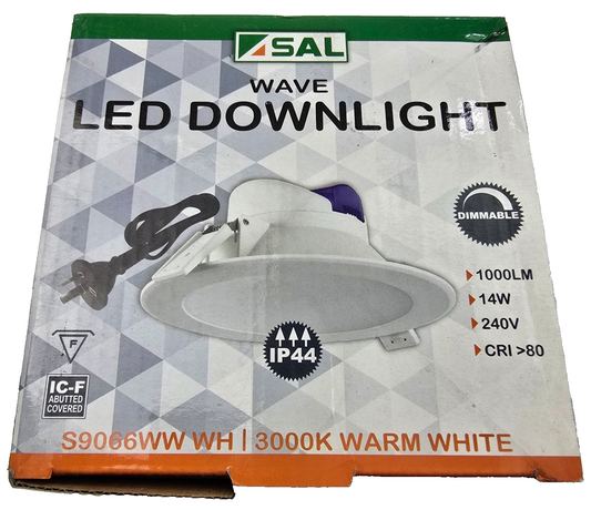 SAL S9066WW WAVE DIMMABLE LED DOWNLIGHT 3000K Warm White (NEW In Box)