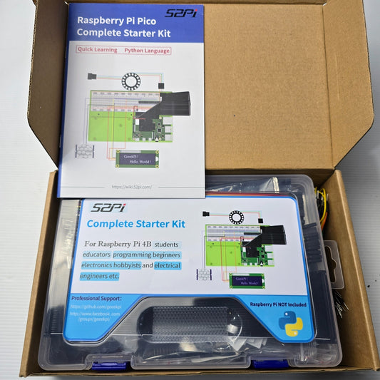 52Pi KR-0024 Raspberry Pi Complete Starter Kit DIY Electronics (NEW In Box)
