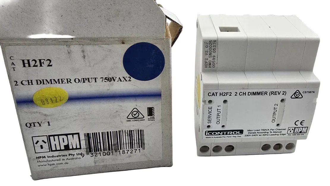 HPM H2F2 iControl 2 CH DIMMER OUTPUT 750VAx2 (NEW In Box)