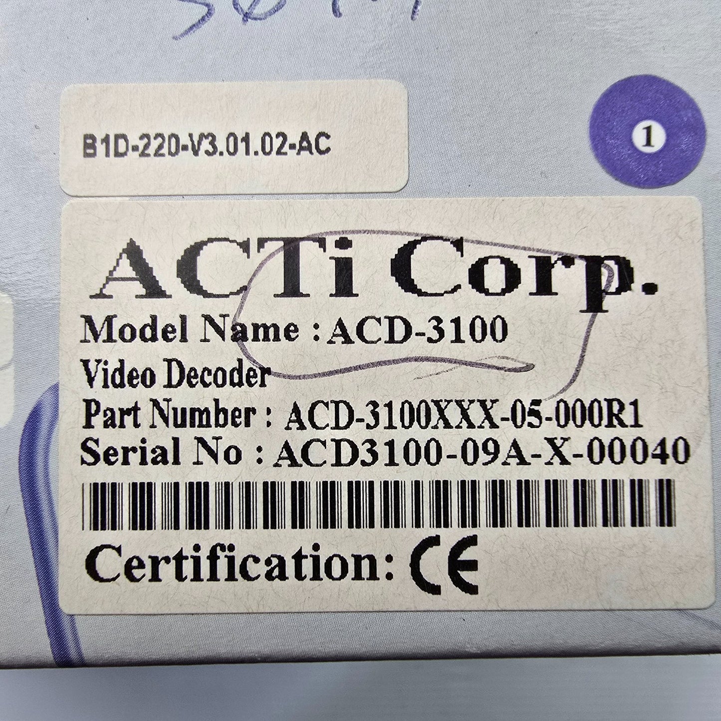 ACTi Corp ACD-3100 Video Decoder Video Decoder with 2-Way Audio (NEW In Box)