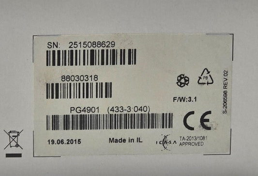 Product packaging with labels and barcodes on a white background