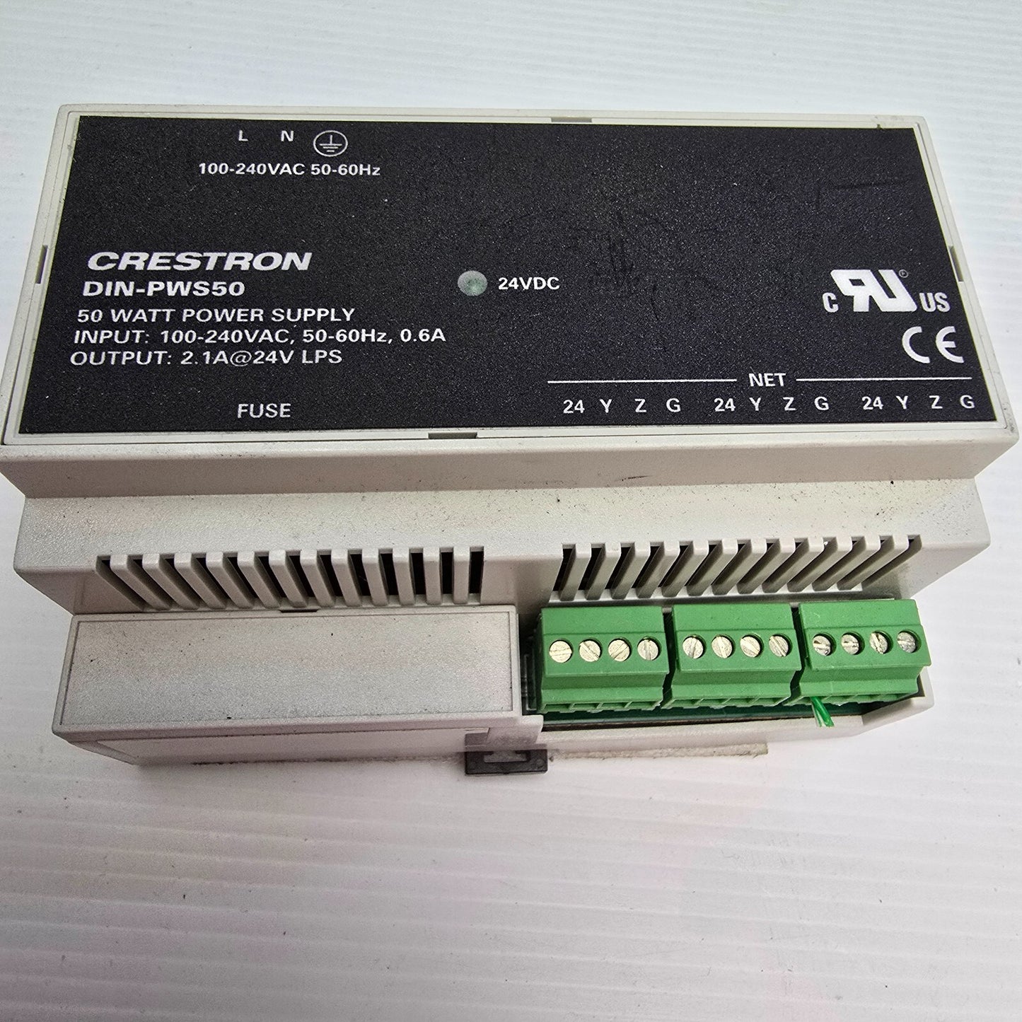 CRESTRON DIN-PWS50 DIN Rail 50 Watt Cresnet Power Supply - Powers the DIN-AP2