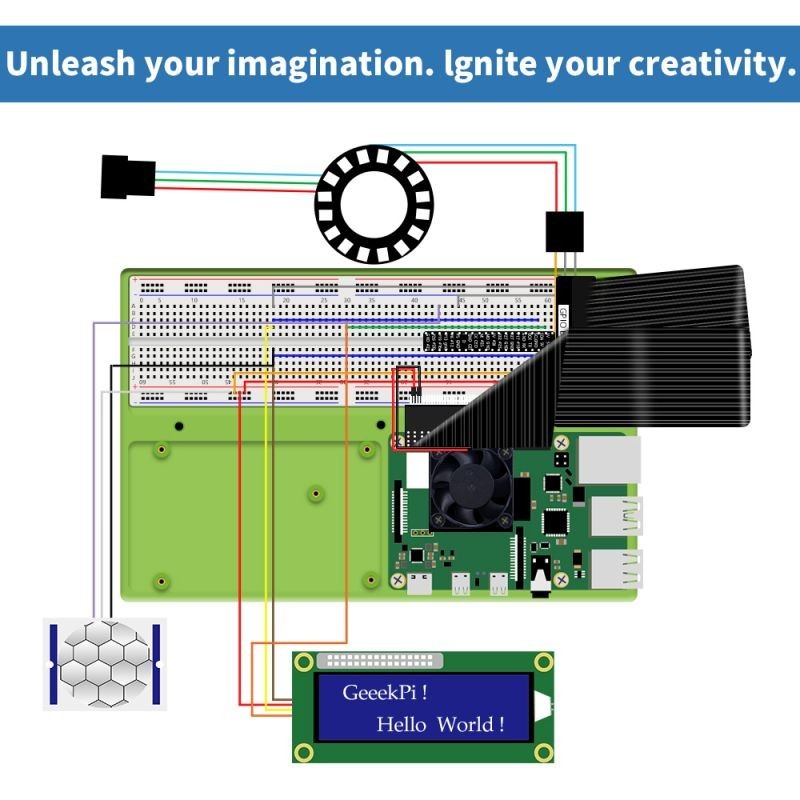 52Pi KR-0024 Raspberry Pi Complete Starter Kit DIY Electronics (NEW In Box)