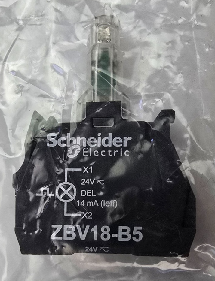 SCHNEIDER ZBV18B5 orange flashing 24V LED Ø22 screw clamp terminals (NEW AU)
