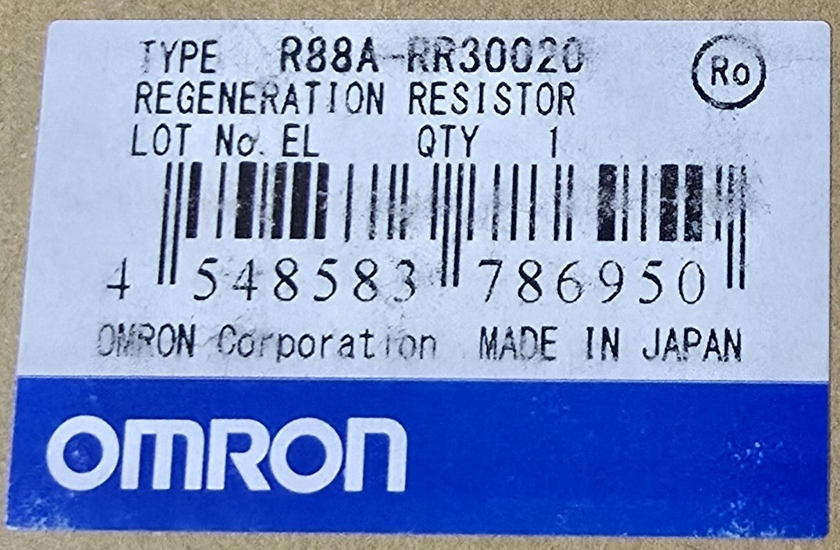 Omron R88A-RR30020 Regeneration Resistor 20Ω, 60W, 300W, Compatible 1S Servo