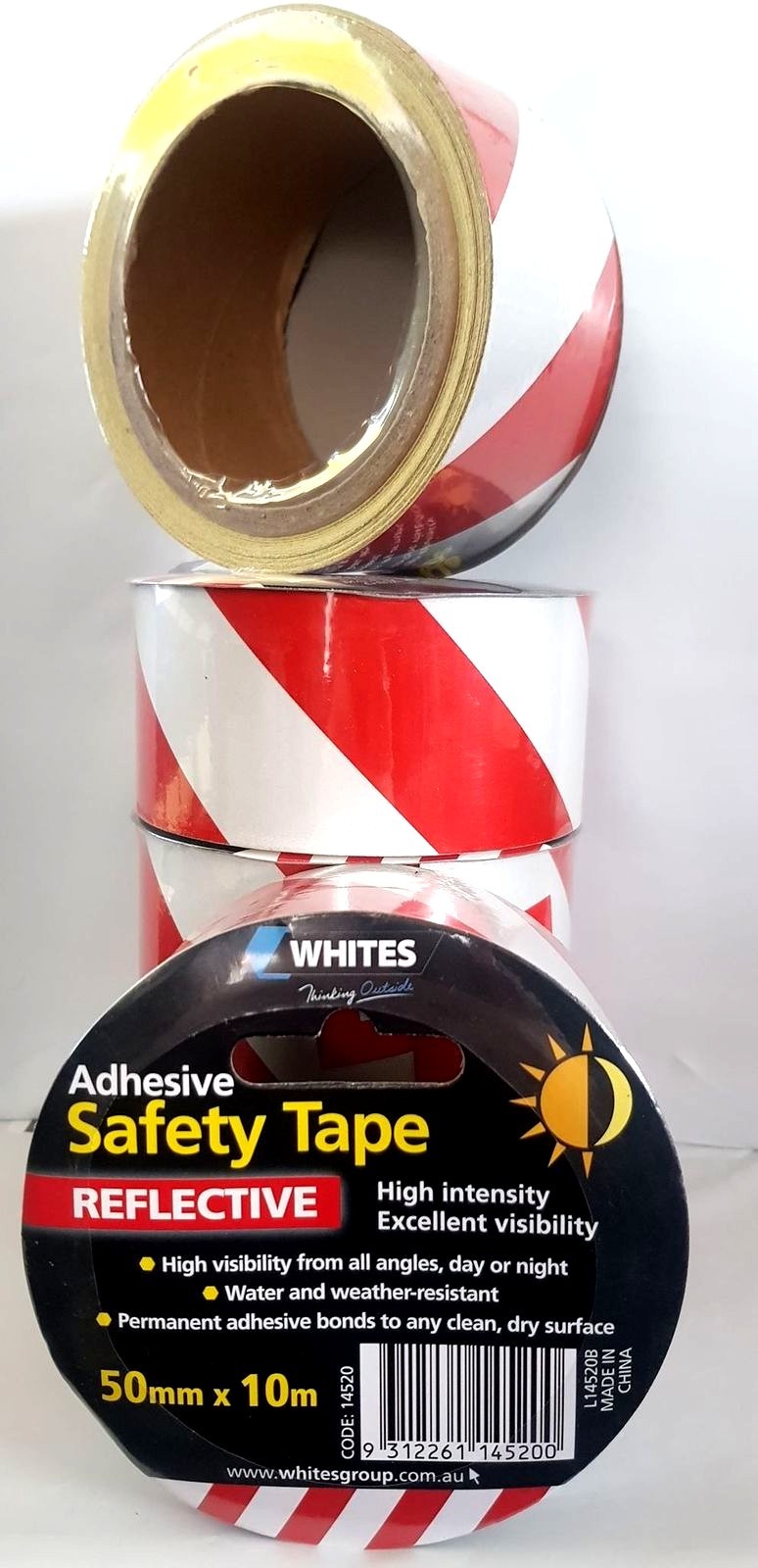 1 x 10m Hi-Vis Reflective Tape Self-Adhesive Safety Warning Conspicuity Tape