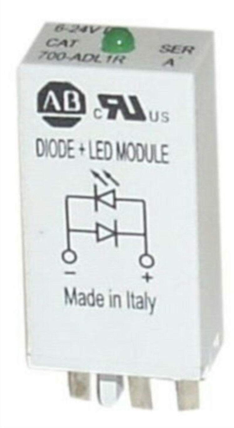 Allen-Bradley 700-ADL1R SURGE SUPPRESSOR WITH RED LED 6-24V DC SUITS 700-H