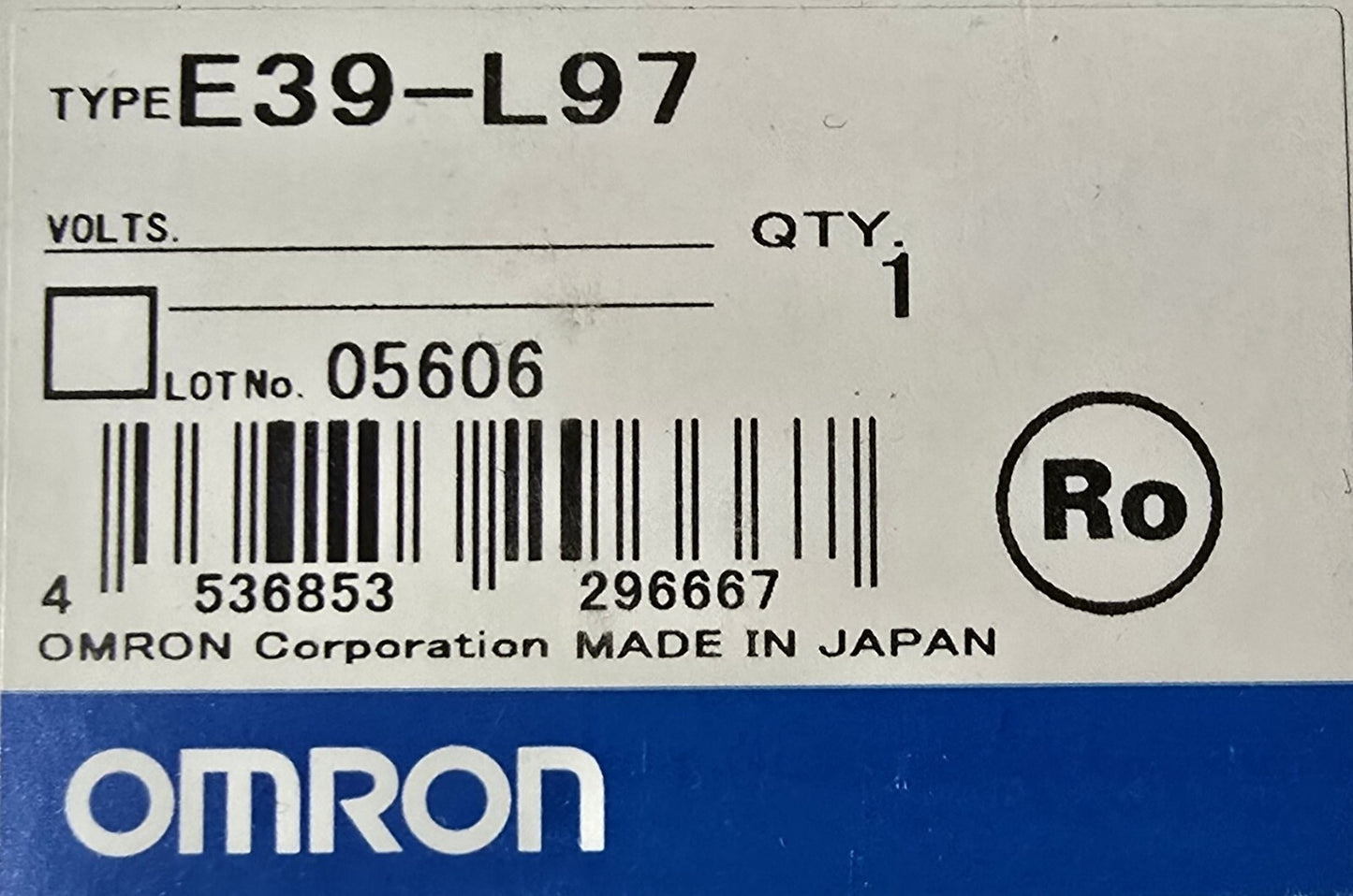 OMRON E39-L97 Protective metal cover for E3S-A horizontal sensor