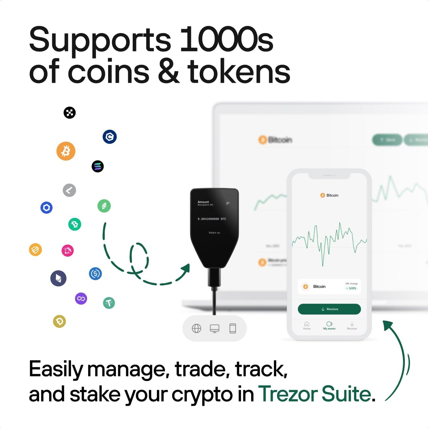 Trezor Safe 5 Crypto Hardware Wallet Colour Touchscreen Black (NEW Sealed)