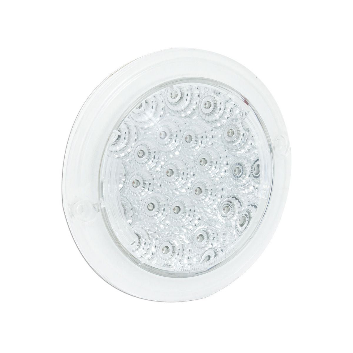 LED Autolamps 102AC 12V Clear Round Indicator Light ADR Approved IP67 (NEW)