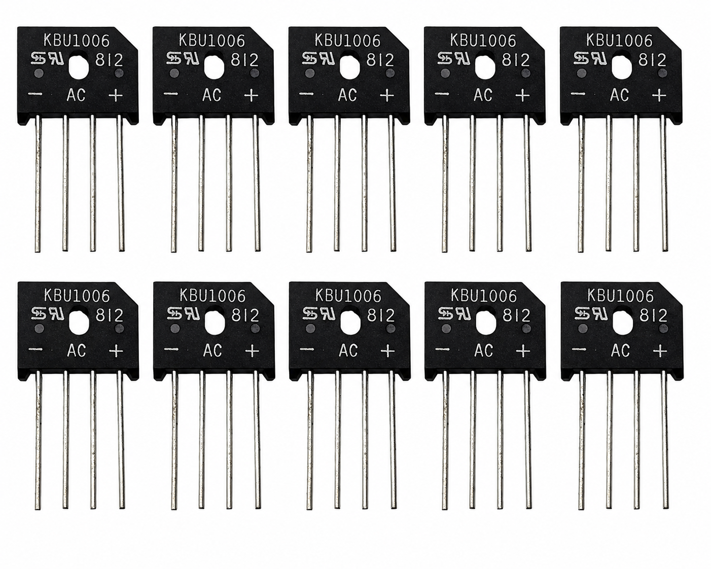 Taiwan-Semiconductor KBU1006 [10 Pack] Single Phase Bridge Rectifier 10A 600V  (NEW)