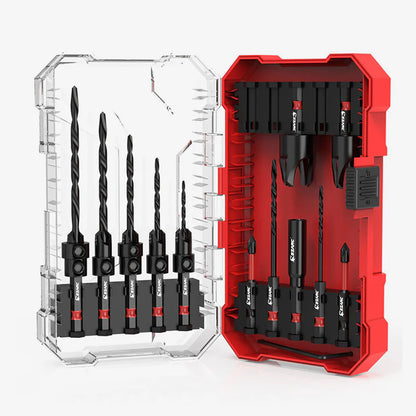 EZARC 80331010 Countersink Drill Bit Set 15-Piece HSS (NEW Sealed)