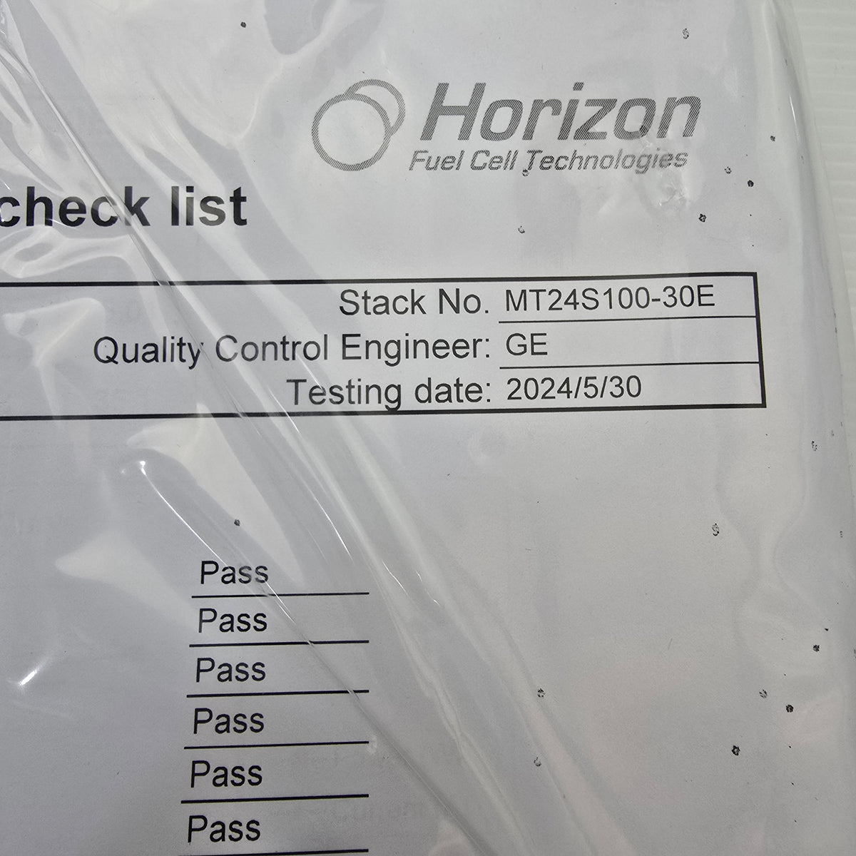 Horizon MT24S100-30E H-30 PEM Fuel Cell 30Watt air fed/air cooled  (NEW In Box)