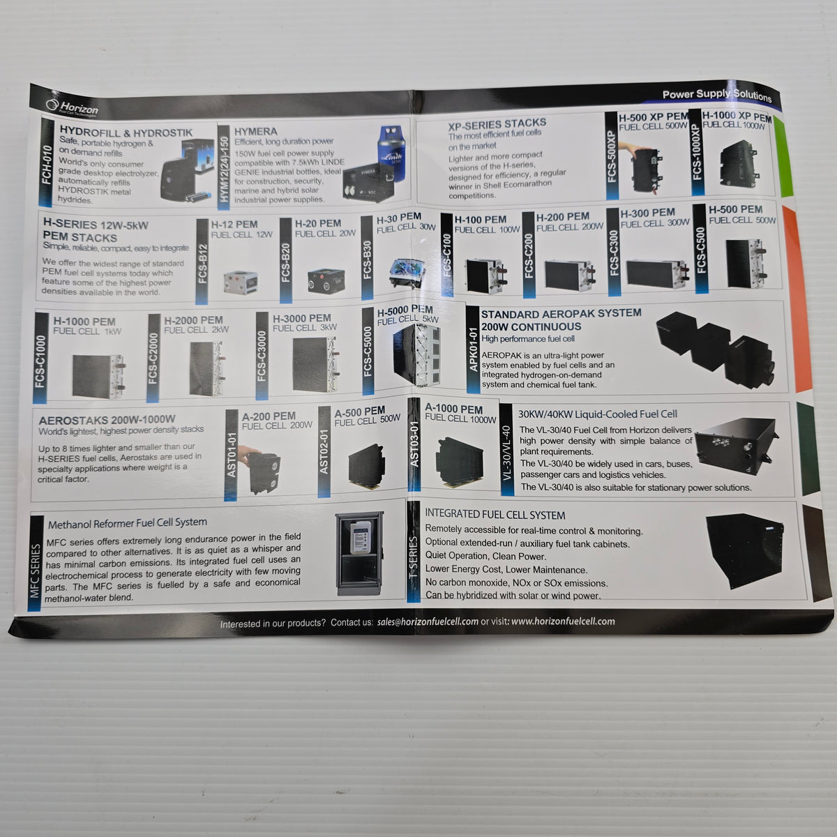 Horizon MT24S100-30E H-30 PEM Fuel Cell 30Watt air fed/air cooled  (NEW In Box)