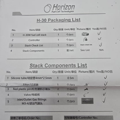 Horizon MT24S100-30E H-30 PEM Fuel Cell 30Watt air fed/air cooled  (NEW In Box)