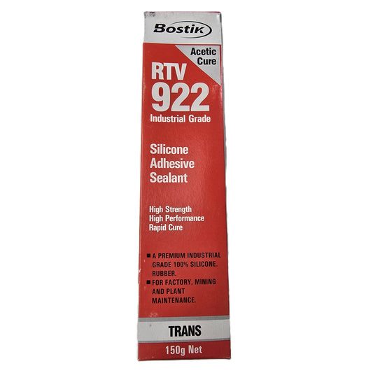 Bostik RTV922 Industrial Silicone Adhesive Sealant 150g Trans (NEW Sealed)
