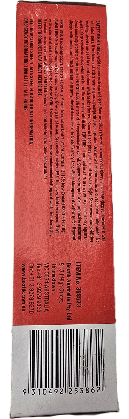 Bostik RTV922 Industrial Silicone Adhesive Sealant 150g Trans (NEW Sealed)