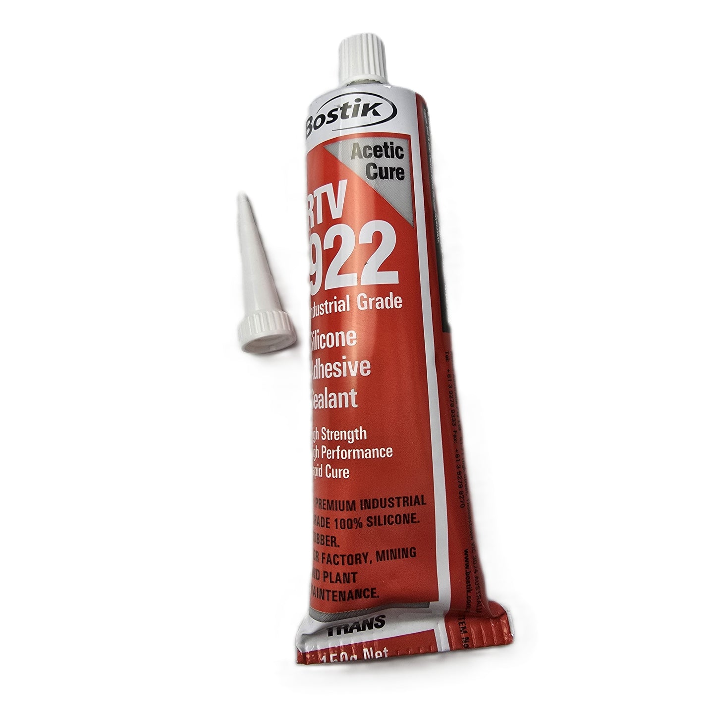 Bostik RTV922 Industrial Silicone Adhesive Sealant 150g Trans (NEW Sealed)