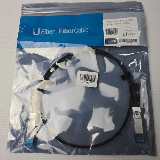 Ubiquiti UDC-1 UniFi SFP+ Direct Attach Copper Cable 10 Gbps 1m (NEW Sealed)