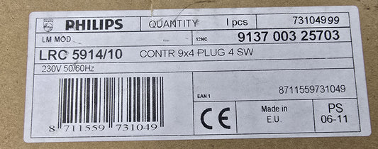 Philips LRC5914/10 LightMaster Modular 9LS Plug 4 SW Lighting Controller (NEW)