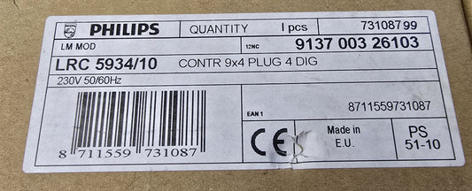 Philips LRC5934/10 LightMaster Modular 9LS Plug 4 Digital DALI Controller (NEW)