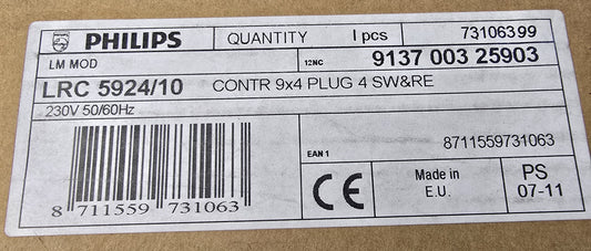 Philips LRC5924/10 LightMaster Modular 9LS SW&RE Lighting Controller (NEW)