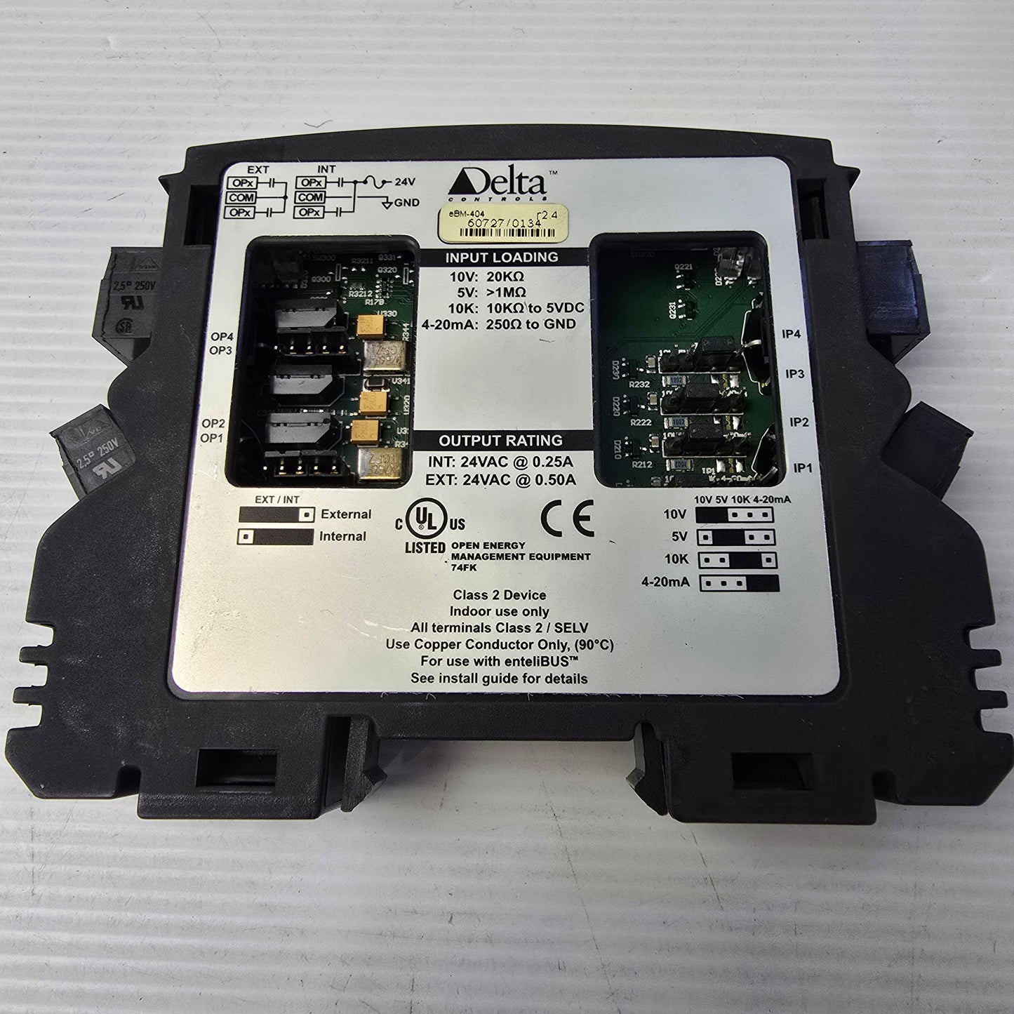 Delta-Controls eBM-404 enteliBUS eBCON 4 inputs 4 Outputs for BACnet