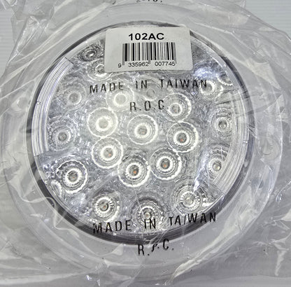 LED Autolamps 102AC 12V Clear Round Indicator Light ADR Approved IP67 (NEW)