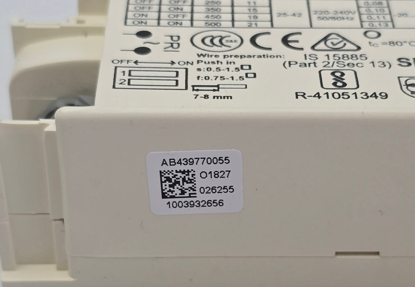 Osram Optotronic OT FIT 20/220-240/500 CS LED Driver (NEW)