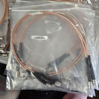 Huber+Suhner 141430002002 RF Coaxial Patch Cable Twin QMA Jumper (NEW)
