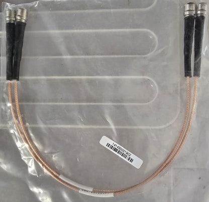 Huber+Suhner 141430001902 RF Coaxial Patch Cable Twin QMA Jumper (NEW)