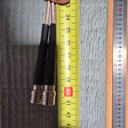 Huber+Suhner 141430001902 RF Coaxial Patch Cable Twin QMA Jumper (NEW)